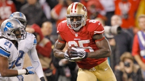 #85 TE Vernon Davis, who didn't have one of his best seasons, always shines in big games. Photo: cbcsports.com