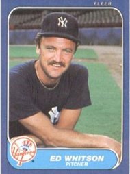 Another Yankees bust from the mid 80's SP Ed Whitson. 