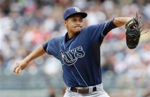 Rays rookie SP Chris Archer in the 1st inning of Saturday's game was another pitcher who dominated the Yankees with a complete game AP Photo/Frank Franklin II. Photo: 
